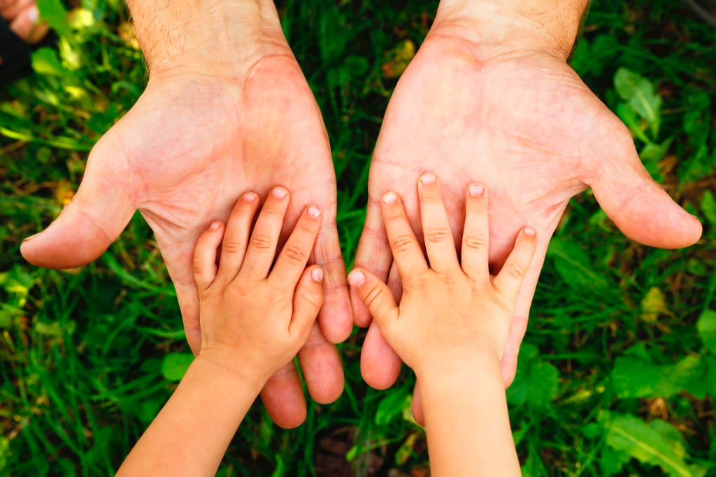 Parent and Child Hands